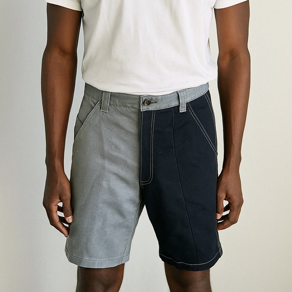 Carhartt black and grey color block cargo shorts - Picture 1 of 6